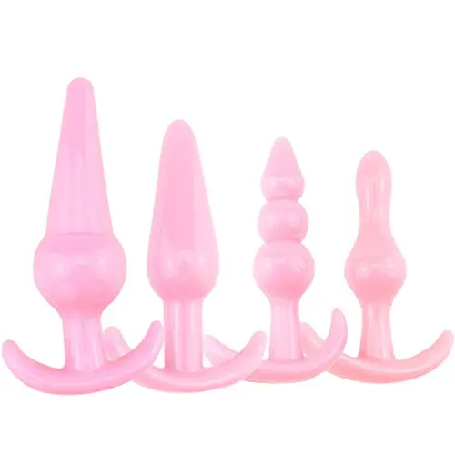 Sexy Toys 4PCS Anal Plug Set Medical Silicone Sensuality Anal Toys