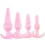 Sexy Toys 4PCS Anal Plug Set Medical Silicone Sensuality Anal Toys