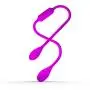 Wushuangyu USB Rechargable Silicone Soft 12 Speed Stimulator Waterproof Double Head Massager - Vibrant Toy