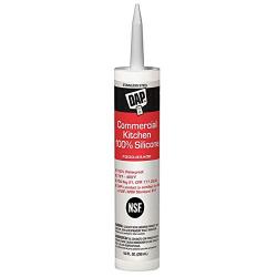 DAP 08660 Commercial Kitchen 100% Silicone Sealant, 9.8-Ounce, Stainless Steel