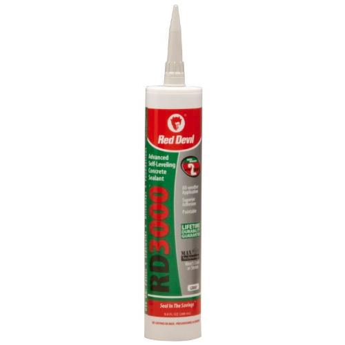 Red Devil 0980 RD 3000 Advanced Self-Leveling Concrete Sealant, Gray, 9.0-Ounce