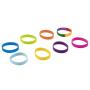 Silicone Bracelet - 48-Pack Blank Rubber Wristbands for Sports Teams, Games, Kids Play, Party Favors, 8 Colors, Circumference: 8.1 Inches, Width: 0.4 Inches