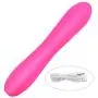 Rabbit Vibrantor For Women Handheld Portable Rechargeable Mini Massage Stick, Silicone Waterproof Mute 7 Vibration Mode Magic Wand Pink By Luseeo