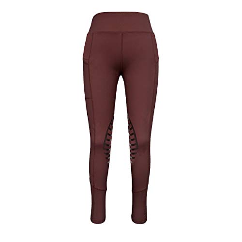 HR Farm Womens Silicone Tights Horse Riding Gel Grip Pull On Leggings with Pocket