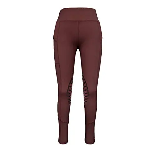 HR Farm Womens Silicone Tights Horse Riding Gel Grip Pull On Leggings with Pocket