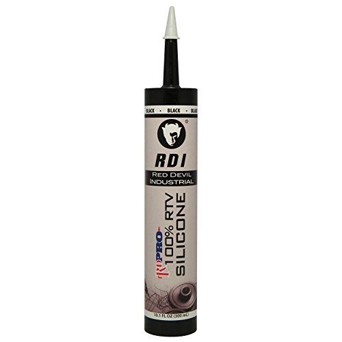 Red Devil 08166I RD PRO Industrial Grade RTV 100% Silicone Sealant, 10.1 oz, Black