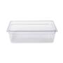 Rubbermaid Commercial Products Cold Food Insert Pan for Restaurants/Kitchens/Cafeterias, Full Size, 6 Inches Deep, Clear (FG132P00CLR)