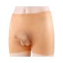 ZRB Female Lesbian Wearable Fake Penis Panties, Silicone Lifelike Straight Penis Dildo Transsexual Crossdresser Pants Adult Sex Toys Male Cock Dick Flesh Skin