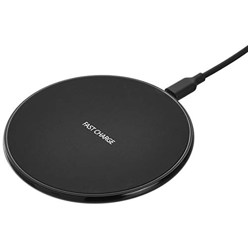 AmazonBasics 10W Qi Certified Fast Charging Wireless Pad - Black