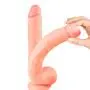 Womens 11 Inch Suction Cup Silicone Soft-??ld?, Realistic Texture and Real Touch Toys