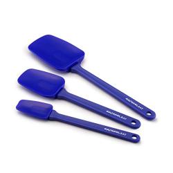 Rachael Ray Tools & Gadgets 3-Piece Silicone Spoonula Set, Blue