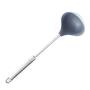Hjyi Kitchen Cooking Stainless steel silicone kitchenware set silicone spatula spoon spoonful rice spoon non-stick pot cooking kitchenware high temperature resistance (six-piece set)