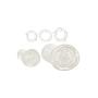 CalExotics His Masturbation Kit - Male Silicone Masturbator Sleeve - Adult Male Cock Ring Sex Toy Set - Clear