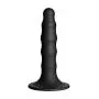 Doc Johnson Vac-U-Lock - Ripple - Silicone - 6.5 in. Long and 1.5 in. Wide - F-Machine, O-Ring Harness, and Vac-U-Lock Harness Compatible Silicone Dildo, Black