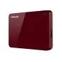 Toshiba Canvio Advance 2TB Portable External Hard Drive USB 3.0, Red (HDTC920XR3AA)