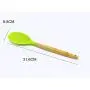 SKYyao Kitchen utensil set Silicone Kitchen 9-piece set wooden handle kitchenware silicone shovel spoon Silicone