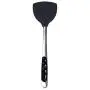 GOMYIE Kitchenware Stainless Steel Spatula Silicone Turner Non-Stick Fried Shovel Egg Fish Frying Pan Turner Scoop(Steel color)