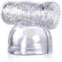 Massager Attachments, Massager Accessories Attachment Silicone- Two Different Styles (Clear)