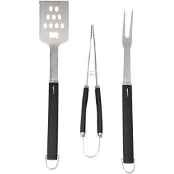 AmazonBasics Grilling Barbecue Tool Set, 3 Piece