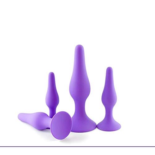 Set of 4 Beginner Trainer Set Silicone ?n?les Beads Hand-Free use with Suction Cup (Purple)