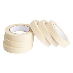 AmazonBasics Masking Tape - 1Inch x 165 Feet, 6 Rolls