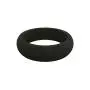 QALO Womens Black Classic Athletics Silicone Ring Size 04