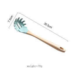 Gwjs Silicone Kitchenware, Non-stick Hot Cookware Silicone Scraper Kitchen Utensil-green 30.5cm(12inch)