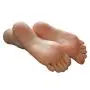 1 Pair Silicone Lifesize Girl Mannequin Foot Display Jewerly Sandal Shoe Sock Display Art Sketch with Nail