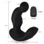 Wushuangyu Massager Plug Wireless Control 11 Speeds Massager for Man, Rechargeable Vibrating Massager (Black) - Vibrant Toy