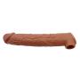 10 Inch FDA Privacy Silicone Penile Condom ZSHBM Expander Expands Male Chastity Toys Lengthen Cock Sleeves Dick Socks Coffee Color
