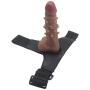 NIANTONG Waterproof Huge Flesh Realistic-??ld?, 8.26 inch Realistic ?íld? with Suction Cup, Double Layer Hardness Liquid Silicone + Leather Pants Toys for Women LX-CD0002