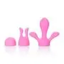 CalExotics Inspire Massager Kit - Body Wand Vibrator & Silicone Attachment Set for Couples ? Adult Sex Personal Massager - Pink