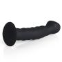 LILER Suction Cup Butt Anal Plug Prostate Massager - Body Safe Silicone - Best for Men, Women or Couples (Black)