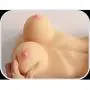 Muajsia Realistic Body Torso Doll 2 in 1 Adult Toy for Man and Woman Friends