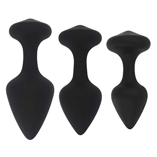 Knowwest 3Pcs/Set Silicone ?màl Plùg Adùlt Six Toys B-ütt Stímulatión for Women Men Couples