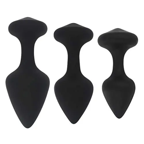 Knowwest 3Pcs/Set Silicone ?màl Plùg Adùlt Six Toys B-ütt Stímulatión for Women Men Couples