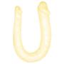 Roxy Sex Toys Double Dildo for Women 13” Small Anal & Vagina Curved Double Ended Dual Penetration G-spot Dong with Penis Head for Lesbians & Beginners