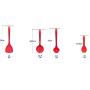 Zyj Household Kitchenware Food Grade Silicone Spatula Nonstick Cookware High Temperature 4 Piece Set Black and Red (Color : Black)
