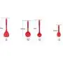 Zyj Household Kitchenware Food Grade Silicone Spatula Nonstick Cookware High Temperature 4 Piece Set Black and Red (Color : Black)