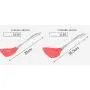 JunbosiKitchenware Red Stainless Steel Silicone Kitchenware High Temperature Non-Stick Cookware Spatula Soup Cooking Spoon Shovel Set