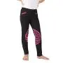 HR Farm Childs Knee Patch Silicone Grip Horse Riding Pull on Breeches with Zip Pocket Low Rise