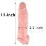 1 PCS Privacy Packaging. Silicone penile Condom Expander expands Male Chastity Toys Lengthen Cock Sleeves Dick Socks Reusable Condoms_B401