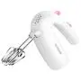 BINZHI Egg Beater Electric Household Mini Small Automatic Eggbeater Handheld Cream Hair Baking Tool - White Kitchen gadget