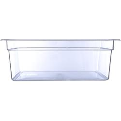 Carlisle 10203B07 StorPlus Full Size Polycarbonate Food Pan, 8" Deep, Clear