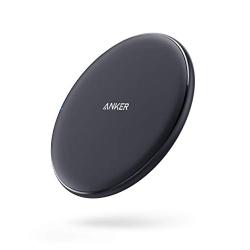 Anker Wireless Charger, PowerWave Pad, Compatible iPhone 11, 11 Pro, 11 Pro Max, Xs Max, XR, XS, X, 8, 8 Plus, 10W Fast-Charging Galaxy S10 S9 S8, Note 10 Note 9 Note 8 (No AC Adapter)