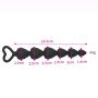 Heart-Shaped Silicone Trainer Kit-B?tt Plugs Beads Massage Toys Back