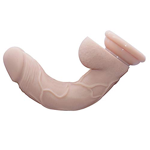 Ultra-long Super Large Realistic Massager With Powerful Suction Cup Handheld Personal Body Massage, Hand-held Full Body Wand Rocking and Flexible Large Soft Curved Silicone Stick Female Toy CHUKRUK092