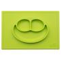 ezpz Happy Mat - One-Piece Silicone placemat + Plate (Lime)
