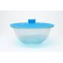 Happy Gourmet Set of 5 Kitchenware Silicone Suction Lids and Food Covers, Blue
