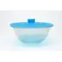 Happy Gourmet Set of 5 Kitchenware Silicone Suction Lids and Food Covers, Blue